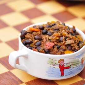 Vegan Chorizo Chili - Recipe photo by thevegetarianginger