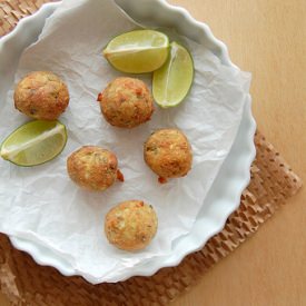 Zucchini Keftedes - Recipe photo by Technicolor Kitchen