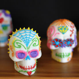 Sugar Skulls - Recipe photo by Hungry Happenings