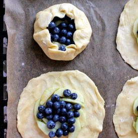 Rustic Blueberry & Apple Tarts - Recipe photo by Wicked sweet kitchen