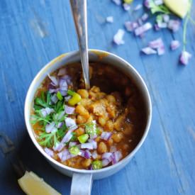Curried Yellow Peas - Recipe photo by Soma