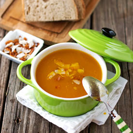Dominican Style Pumpkin Ginger Soup - Recipe photo by foolproofliving.com