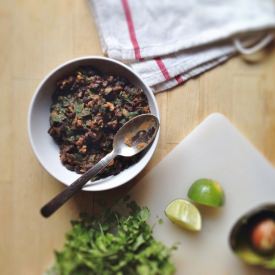 Beans + Greens Tacos - Recipe photo by withfoodandlove