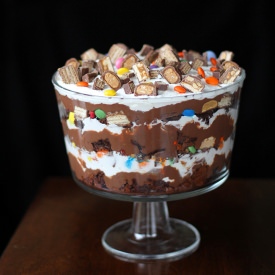 Halloween Leftover Candy Trifle - Recipe photo by thekitchenmagpie