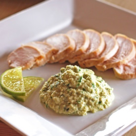 No Bean Cilantro Lime Hummus - Recipe photo by meatified
