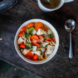 Homemade Chicken Noodle Soup - Recipe photo by heidisbridge