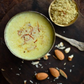 Badam Milk - Recipe photo by Kurryleaves