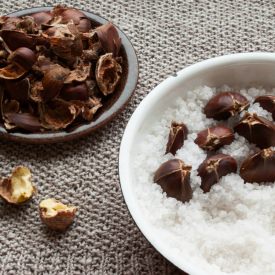 Salt Roasted Chestnuts - Recipe photo by myblueandwhitekitchen