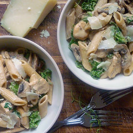 Creamy Chicken and Mushroom Pasta - Recipe photo by Abbes Cooking Antics
