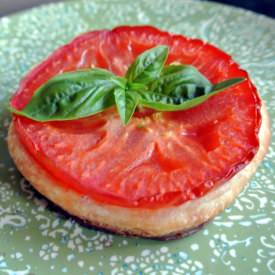Basil-Tomato Tarts - Recipe photo by MomWhatsForDinner