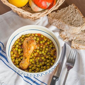 Peas with Meat - Recipe photo by Licuta Marin