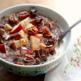 Teff Porridge with Apples and Dates - Recipe photo by kitchenvignettes