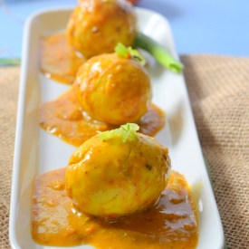 Punjabi Egg Curry - Recipe photo by The veggie Indian