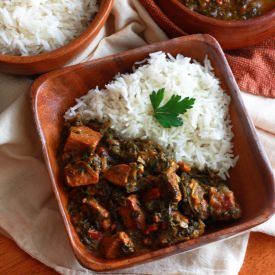 Punjabi Beef and Spinach Curry - Recipe photo by daringgourmet