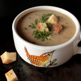 Flu Season Mushroom Soup - Recipe photo by food nasty