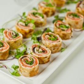 Salmon, Cream Cheese Pancake Rolls - Recipe photo by Suzanneper