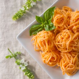 Gluten Free Tomato Pasta - Recipe photo by prettylittledishes