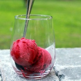 Cherry Sorbet - Recipe photo by kitchentrialanderror