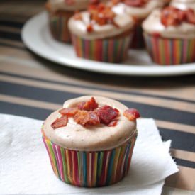Bacon Maple French Toast Cupcakes - Recipe photo by kitchentrialanderror