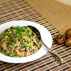 Toasted Israeli Cous Cous - Recipe photo by The Midnight Baker
