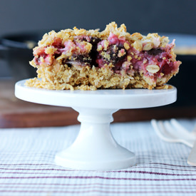 Almond Cherry Coconut Crisp - Recipe photo by Beyondfrosting
