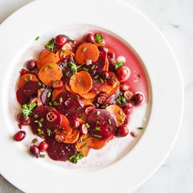 Beet, Carrot & Cranberry Salad - Recipe photo by Bijouxs