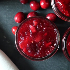 Cranberry, Apple & Ginger Chutney - Recipe photo by thechefswife