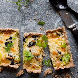 Kale & Leek Quiche - Recipe photo by dagmarskitchen.se