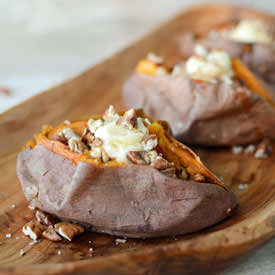 Baked Sweet Potatoes - Recipe photo by thewellflouredkitchen