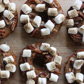 Paleo Sweet Potato Casserole Donuts - Recipe photo by leafparade