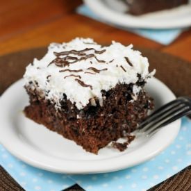 Coconut Chocolate Cake - Recipe photo by thekitchenismyplayground