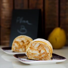 Pear Strudel with Cantuccini - Recipe photo by LaCapocuoca