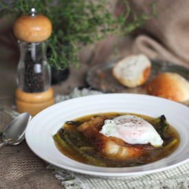 Asparagus & Bread Soup - Recipe photo by kiwicook