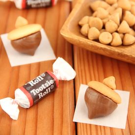 Tootsie Roll Acorns - Recipe photo by foods for the soul