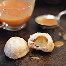 Apple Pie Bites with Caramel Sauce - Recipe photo by bethcakes