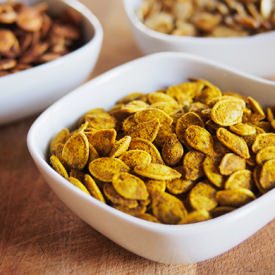 Toasted Pumpkin Seeds - Recipe photo by gardenbetty