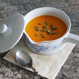 Red Pumpkin and Coconut Soup - Recipe photo by sayhellohellome