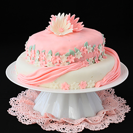 Two-Tier Birthday Cake - Recipe photo by swapnaz