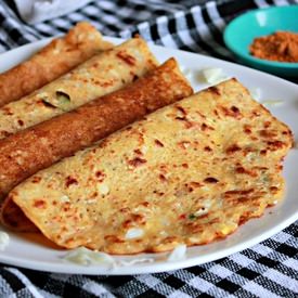 Cabbage And Lentil Adai (Crepes) - Recipe photo by Aromatic Cooking