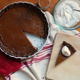 Vegan Pumpkin Pie w. Whipped Cream - Recipe photo by ariellelikestocook