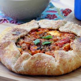 Tomato-Basil Galette - Recipe photo by K.abc