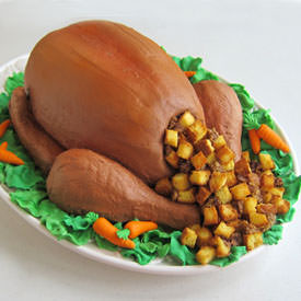 Candy Filled Turkey Cake - Recipe photo by Hungry Happenings