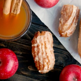 Spiced Cider Glazed Cruller Sticks - Recipe photo by The Kitchen McCabe