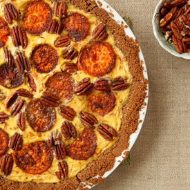 Sweet Potato, Gruyère, Pecan Pie - Recipe photo by The Garum Factory