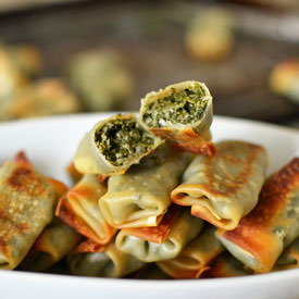 Baked Mini Egg Rolls - Recipe photo by thewellflouredkitchen