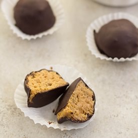 Almond Butter Balls - Recipe photo by LowCarbOneDay