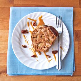 Skinny Apple Cake w/ Caramel Sauce - Recipe photo by 2Teaspoons