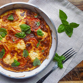 Red Pepper Frittata - Recipe photo by Abbes Cooking Antics