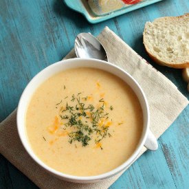 Caulflower Cheese Soup - Recipe photo by thesaltykitchen