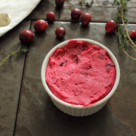 Cranberry Thyme Butter - Recipe photo by HomeSkillet